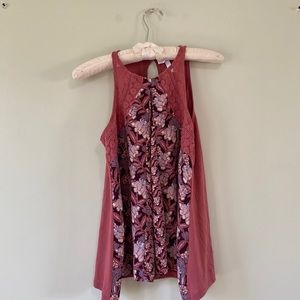 Mauve/ Pink High Neck Top